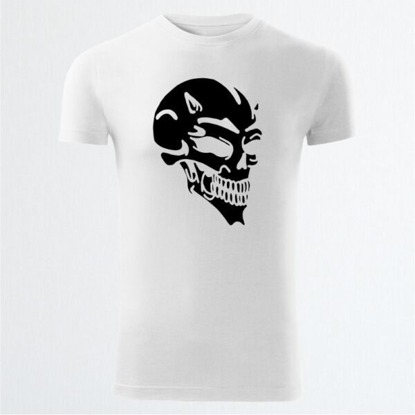 16 Skull No. 2 biele panske moda tricka oblecenie