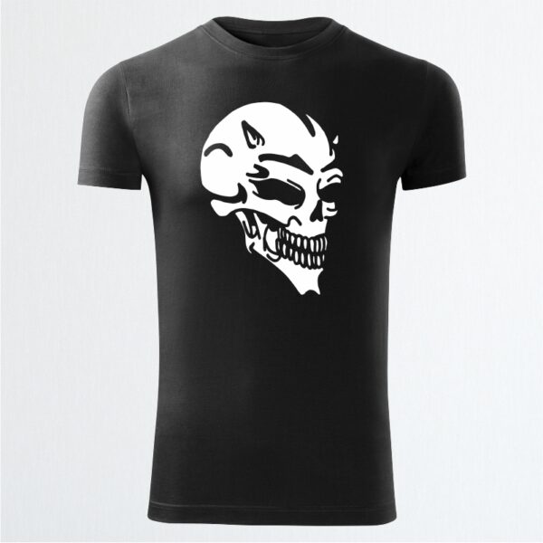 16 Skull No. 2 cierne panske moda tricka oblecenie