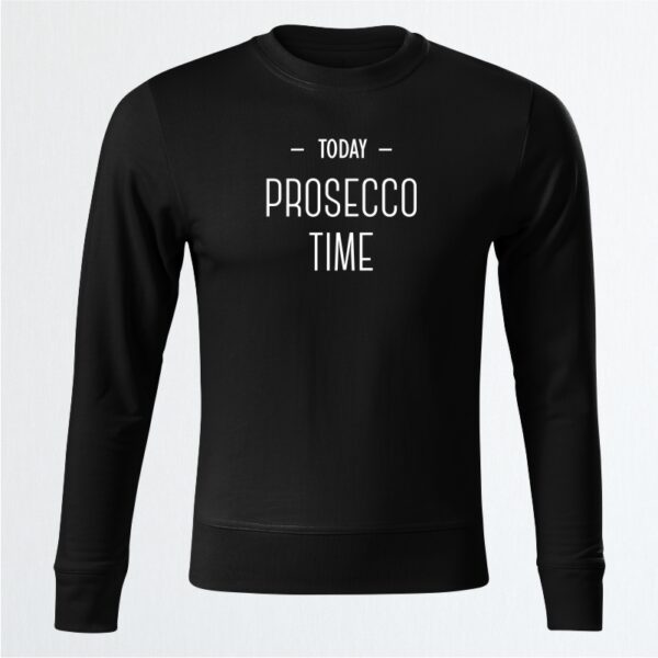 Prosseco time mikina unisex cierna desa.sk