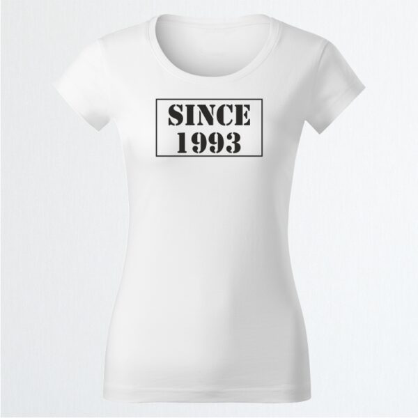 SINCE 1993 tricko damske biele desa.sk tricka potlac sublimacia moda oblecenie